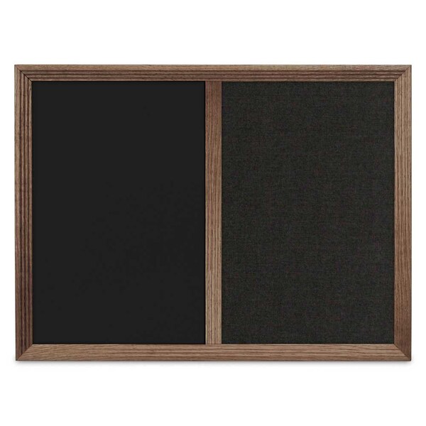 Enclosed Corkboard, 1 Door, 60"x36", 4" Fra